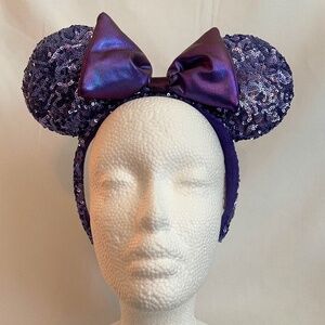 Disneyland Purple Sparkle Minnie Ears
